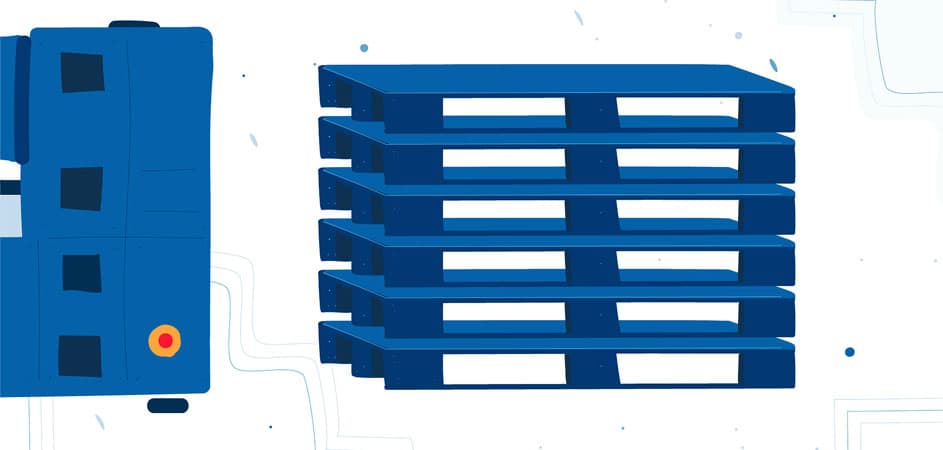 pallet riciclato finito
